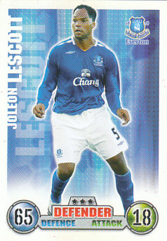 Joleon Lescott Everton 2007/08 Topps Match Attax #114